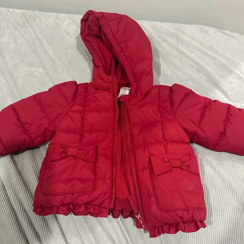 Old Navy Red Kids Puffer Jacket